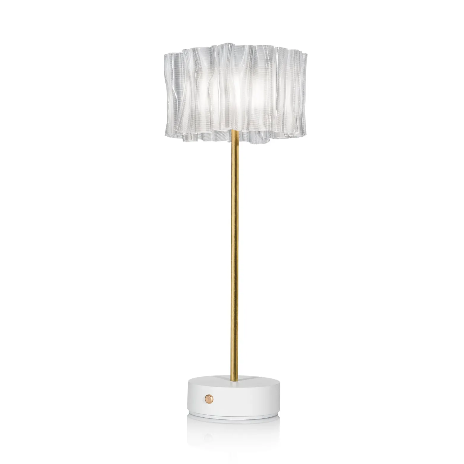 Slamp Accordéon Battery Tischlampe prisma/weiß