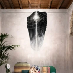 Slamp Avia S Designer-Hängeleuchte in Schwarz