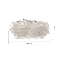 Slamp Clizia Deckenleuchte, Ø 32 cm, weiß