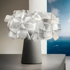 Slamp Clizia LED-Akku-Tischlampe, rauchgrau, dimmbar