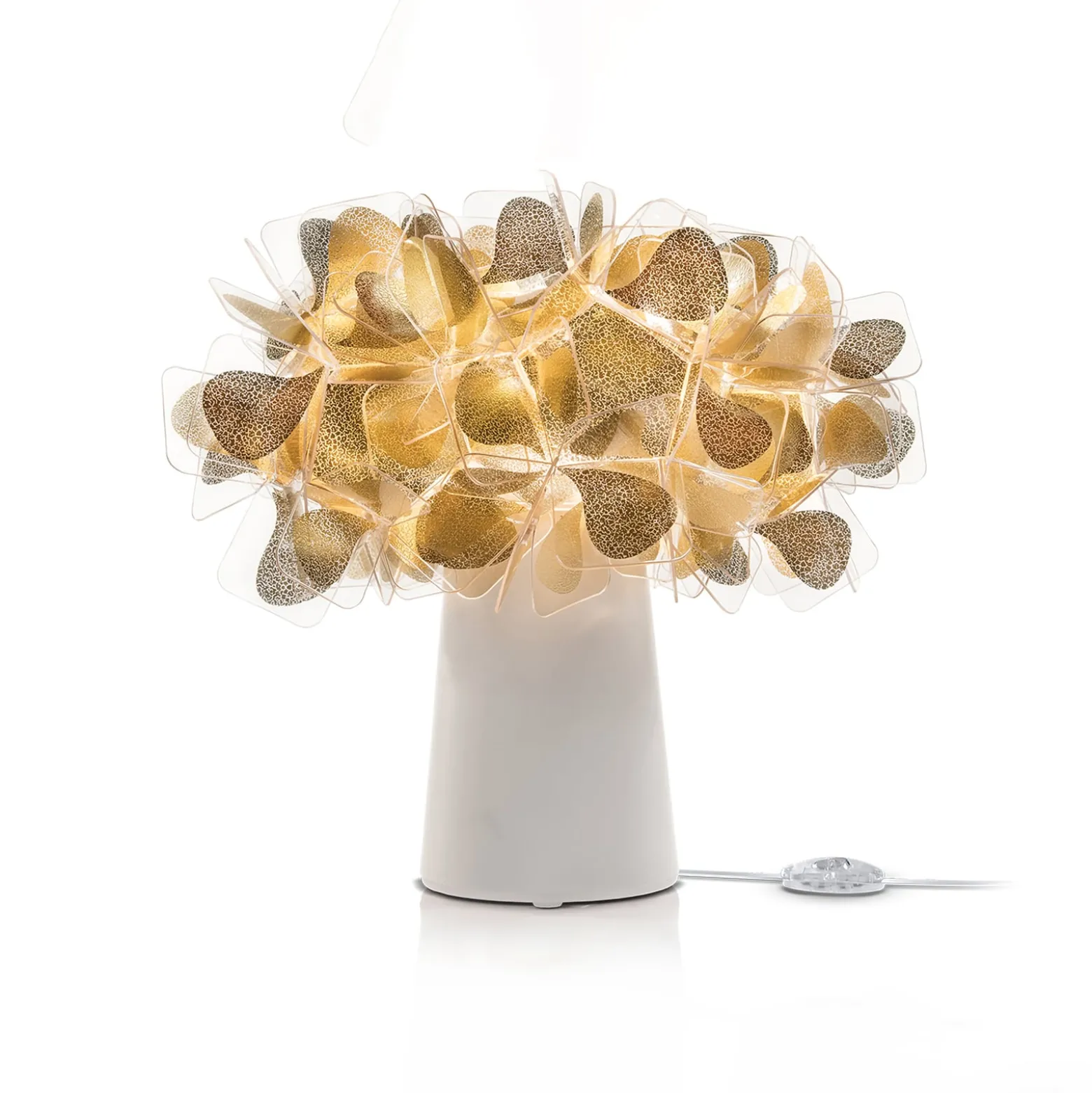Slamp Clizia Mama Non Mama Tisch E14 gold/weiß