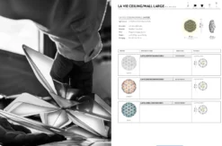 Slamp La Vie L Deckenleuchte, Breite 71cm, weiß