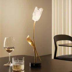 Slamp LED-Akku-Tischlampe Tulip, Fuß schwarz