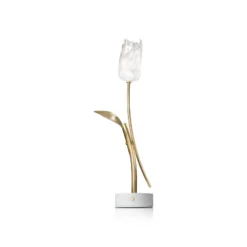 Slamp LED-Akku-Tischlampe Tulip, Fuß weiß