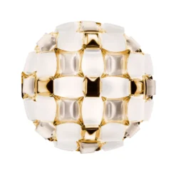 Slamp Mida Deckenleuchte, Ø 67 cm, gold/weiß