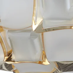 Slamp Mida Deckenleuchte, Ø 67 cm, gold/weiß