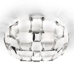 Slamp Mida Deckenleuchte, Ø 67 cm, platin/weiß