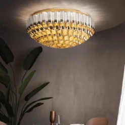 Slamp Odeon Ceiling Deckenleuchte, gold, Ø 102 cm