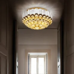 Slamp Odeon Ceiling Deckenleuchte, gold, Ø 65 cm