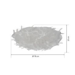 Slamp Veli Designer-Deckenleuchte, Ø 78cm, opal