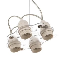 Slamp Veli Foliage Hängelampe weiß-transp. Ø 55cm