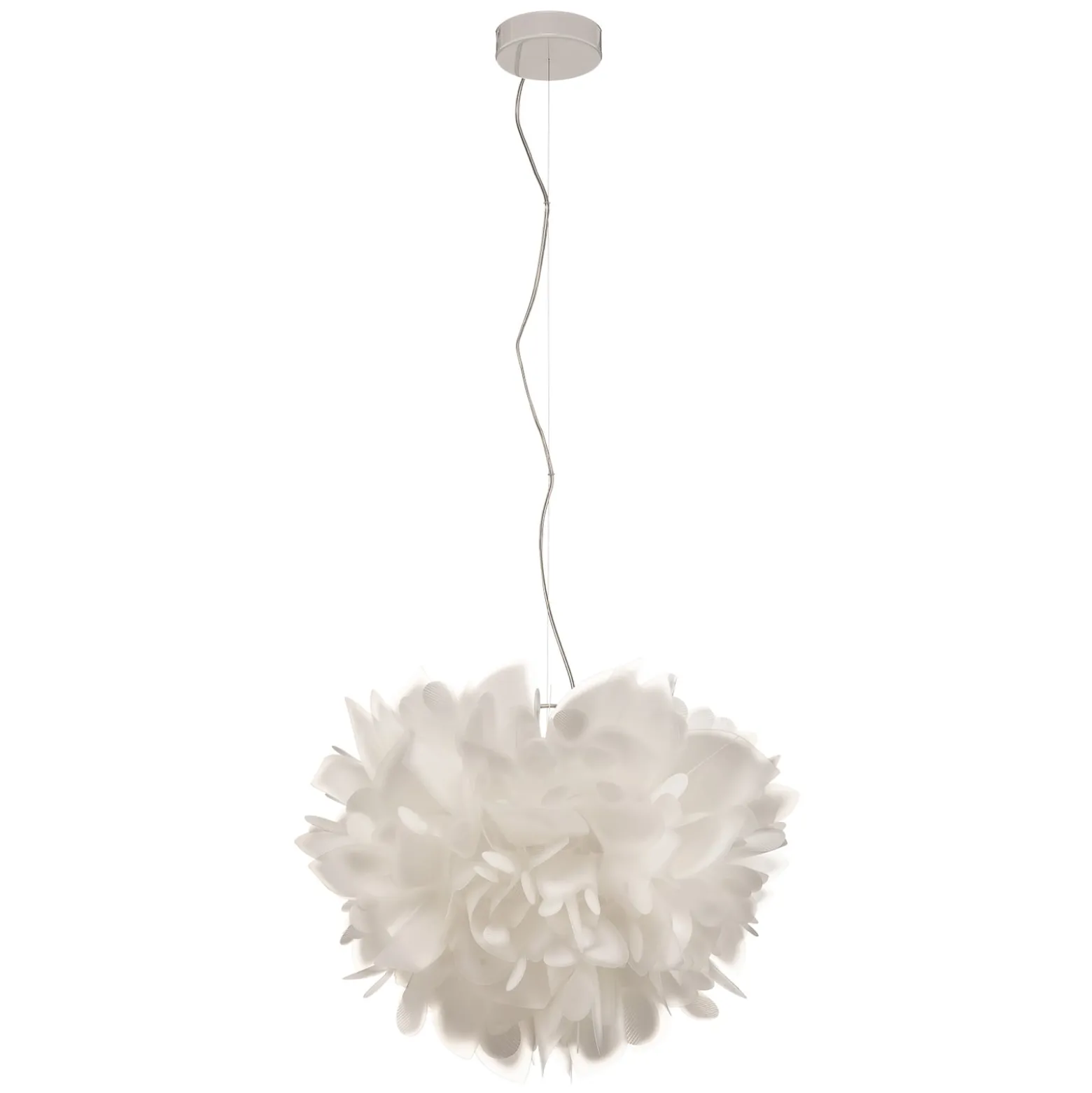 Slamp Veli Foliage Hängelampe weiß-transp. Ø 55cm
