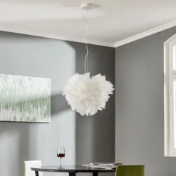 Slamp Veli Foliage Hängelampe weiß-transp. Ø 55cm