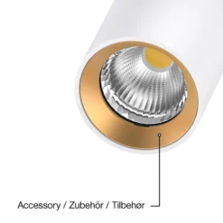 SLC LED-Einbauspot Art, 1-flammig, weiß, 3.000 K, Aluminium