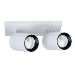 SLC LED-Einbaustrahler Art, 2-fl., weiß, 2.700 K, Aluminium