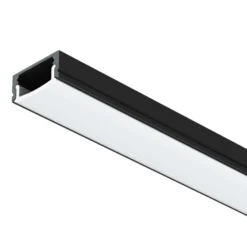 SLC LED-Streifen-Profil A1, schwarz Länge 2m Höhe 8mm Aufbau