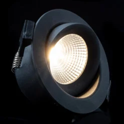 SLC One 360° LED-Einbauleuchte schwarz 2.700K