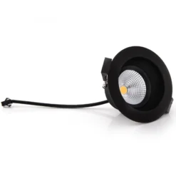 SLC One Soft LED-Einbauspot schwarz 2.700K