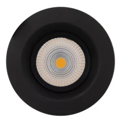 SLC One Soft LED-Einbauspot schwarz 2.700K