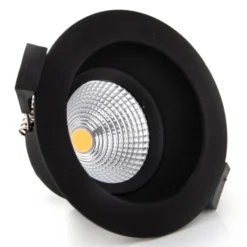 SLC One Soft LED-Einbauspot schwarz 2.700K