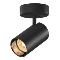 SLV Asto Tube Deckenspot GU10 einflammig schwarz