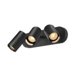 SLV Asto Tube Deckenspot GU10 3-flg linear schwarz