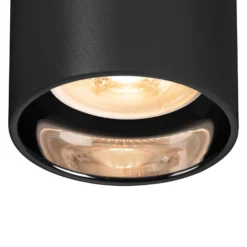 SLV Asto Tube Deckenspot GU10 zweiflammig schwarz