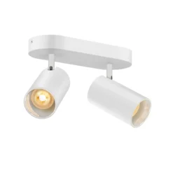 SLV Asto Tube Deckenspot GU10 zweiflammig weiß