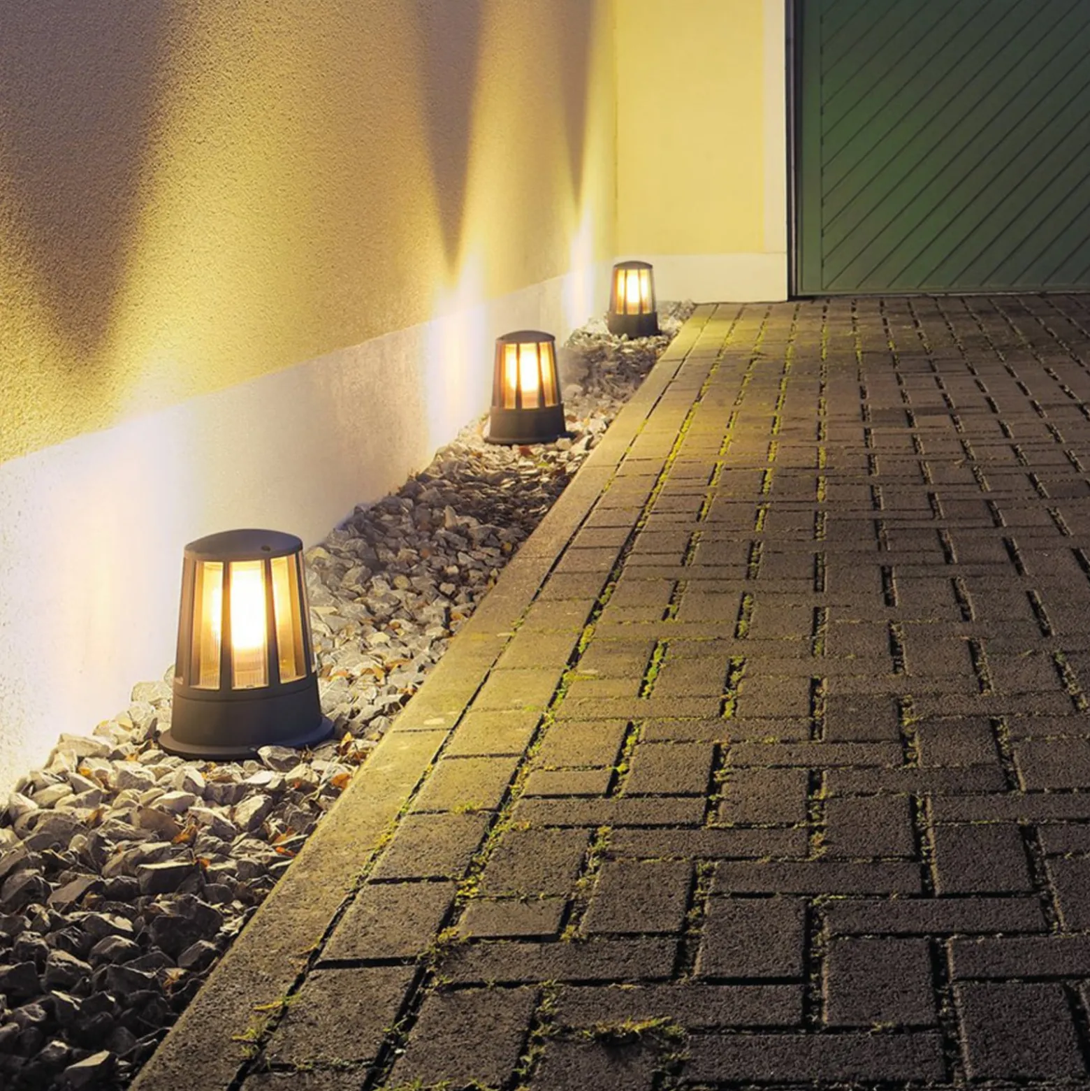 SLV Cone - anthrazitfarbene Sockelleuchte , IP54