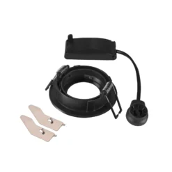 SLV Deckeneinbaulampe New Tria, schwarz, Aluminium, Ø 8,2 cm