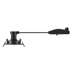 SLV Deckeneinbaulampe New Tria, schwarz, Aluminium, Ø 8,2 cm
