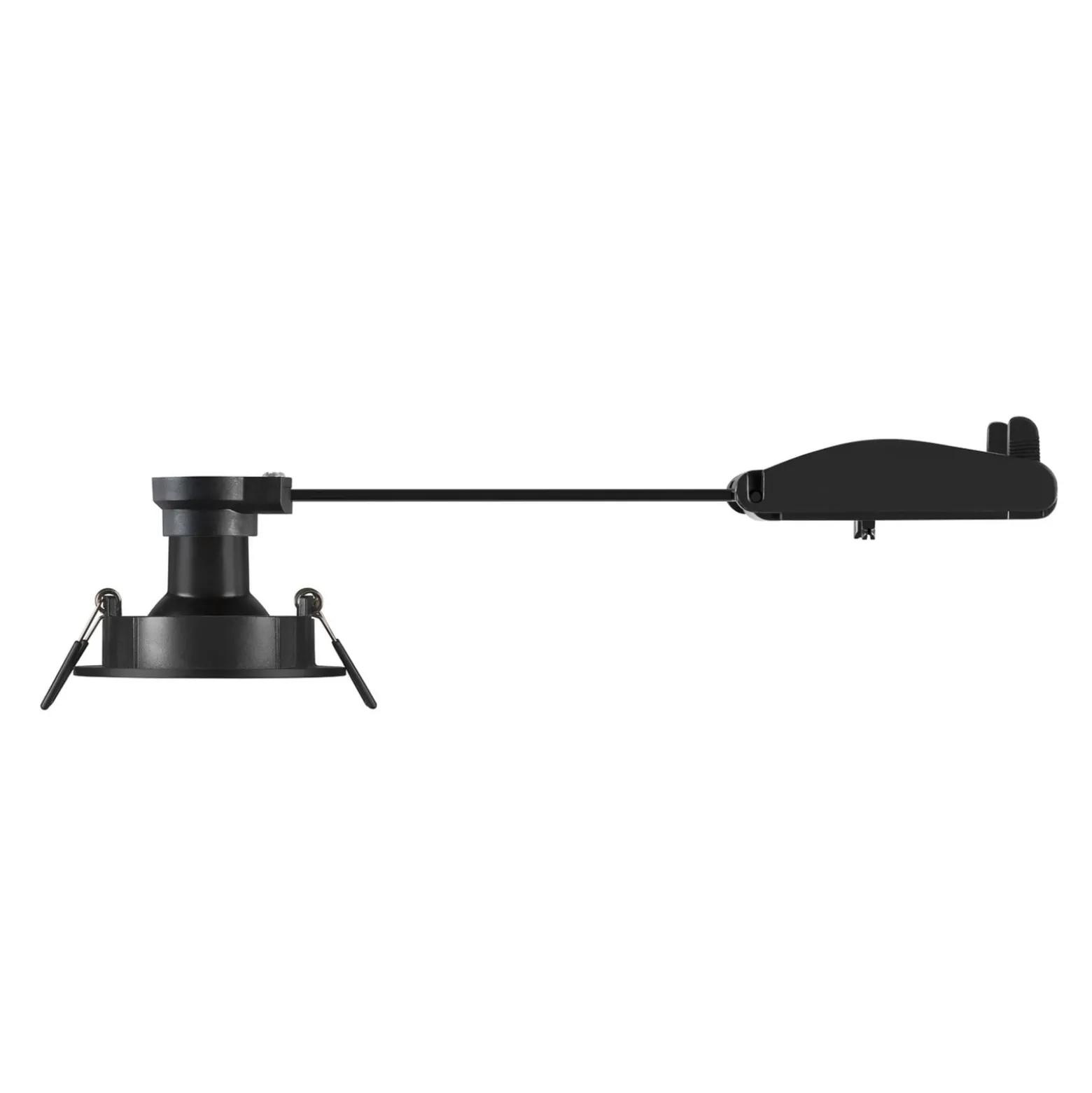 SLV Deckeneinbaulampe New Tria, schwarz, Aluminium, Ø 8,2 cm