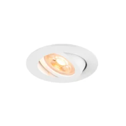 SLV Deckeneinbaulampe New Tria, weiß, Aluminium, Ø 8,2 cm
