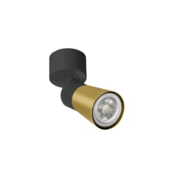 SLV Deckenlampe Puri 2.0 Cone, schwarz/goldfarben, Ø 5 cm