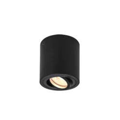 SLV Deckenlampe Triledo, schwarz, Aluminium, Ø 10 cm