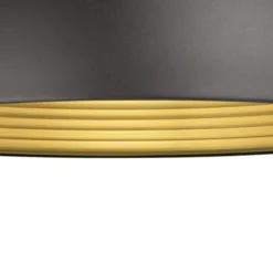 SLV Hängelampe Forchini M, 50 cm, schwarz/goldfarben, Metall