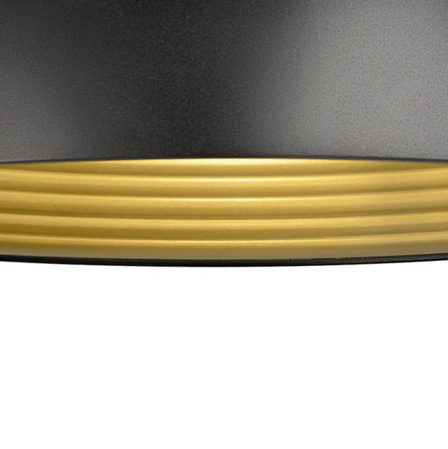 SLV Hängelampe Forchini M, 40 cm, schwarz/goldfarben, Metall