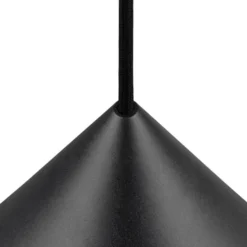 SLV Hängelampe Magico, Ø 38 cm, schwarz/goldfarben, Metall