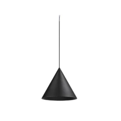 SLV Hängelampe Magico, Ø 38 cm, schwarz matt, Metall