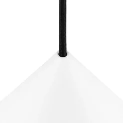 SLV Hängelampe Magico, Ø 38 cm, weiß matt, Metall