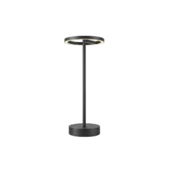 SLV LED-Akkulampe Vinolina One, schwarz, 2.700 K, Höhe 33 cm