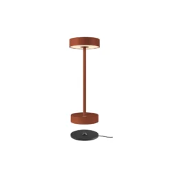 SLV LED-Akkulampe Vinolina, rost, CCT, Alu, Höhe 32,3 cm