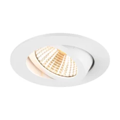SLV LED-Deckeneinbaustrahler New Tria rund weiß 3.000K 38°