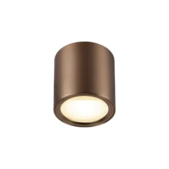 SLV LED-Deckenleuchte Oculus, kupferfarben, 9 cm dim to warm