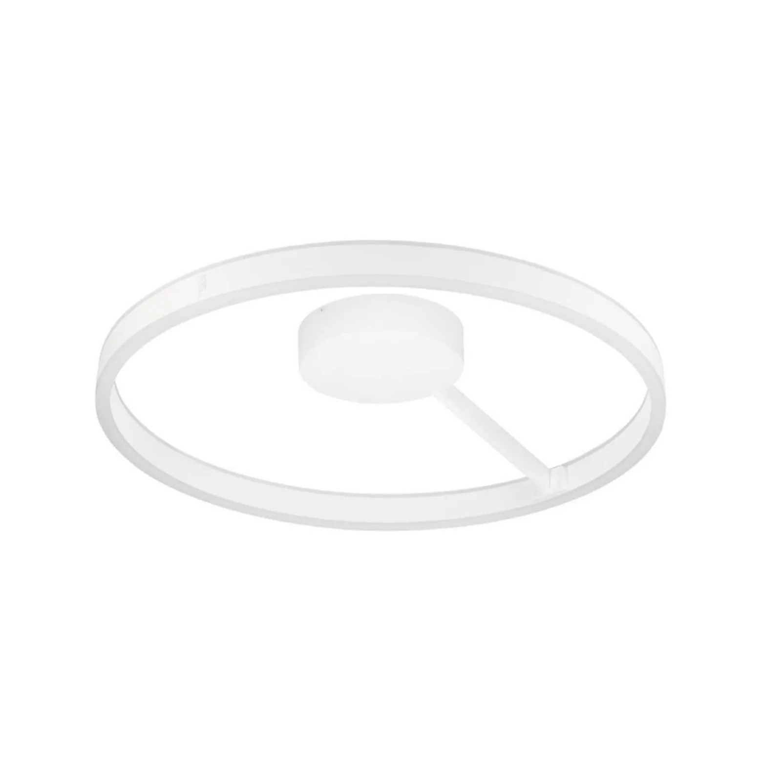 SLV LED-Deckenleuchte One, Ø 60 cm, weiß, Metall, CCT
