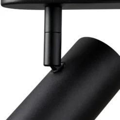 SLV LED-Deckenstrahler Noblo, 2.700 K, schwarz, Länge 40 cm