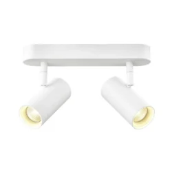 SLV LED-Deckenstrahler Noblo, Länge 24 cm, Metall, 2-flg.