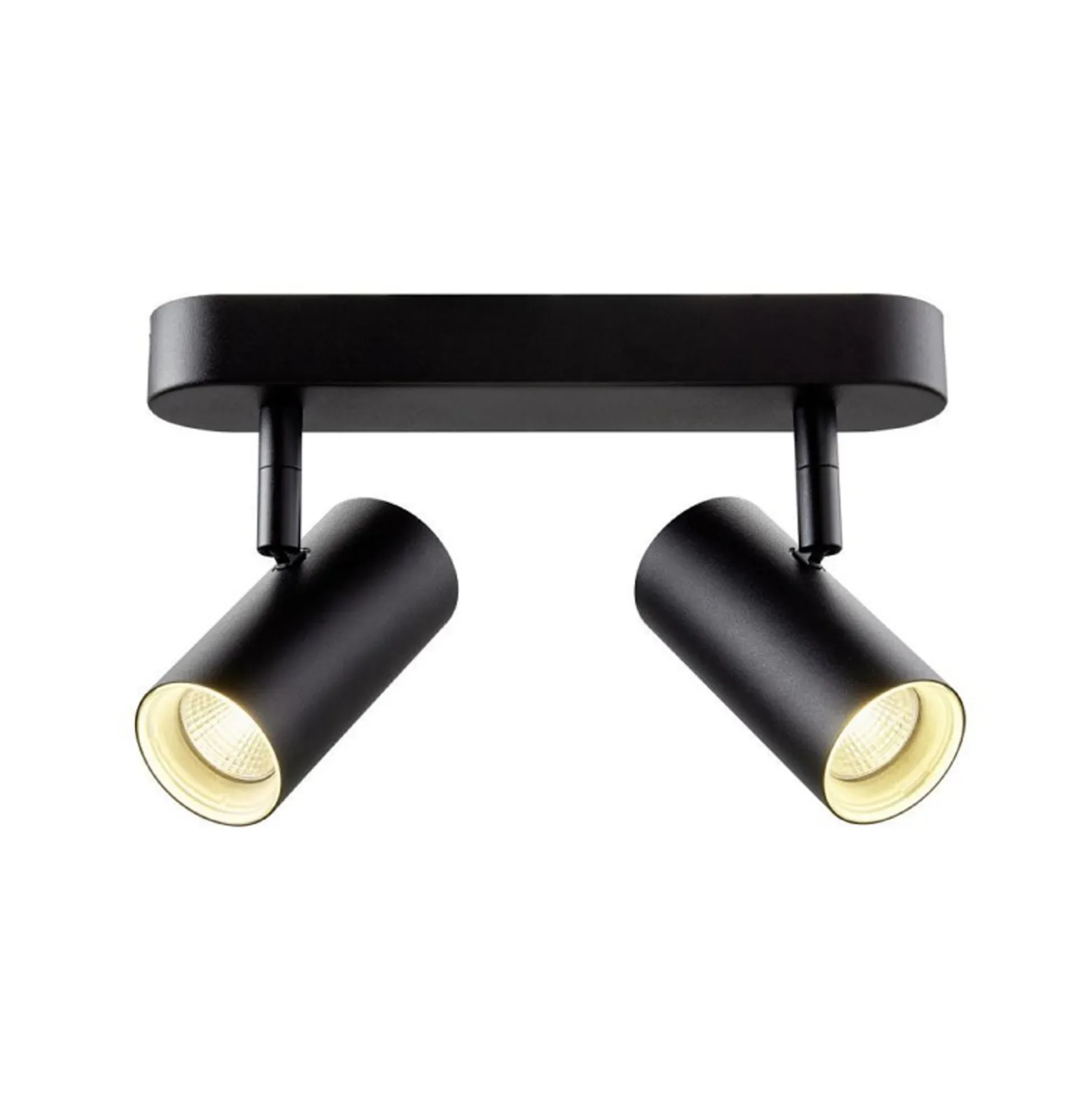 SLV LED-Deckenstrahler Noblo, schwarz, 3.000 K, Länge 24 cm