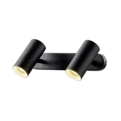 SLV LED-Deckenstrahler Noblo, schwarz, 3.000 K, Länge 24 cm