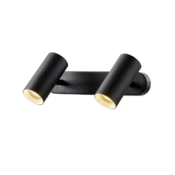 SLV LED-Deckenstrahler Noblo, schwarz, 2.700 K, Länge 24 cm